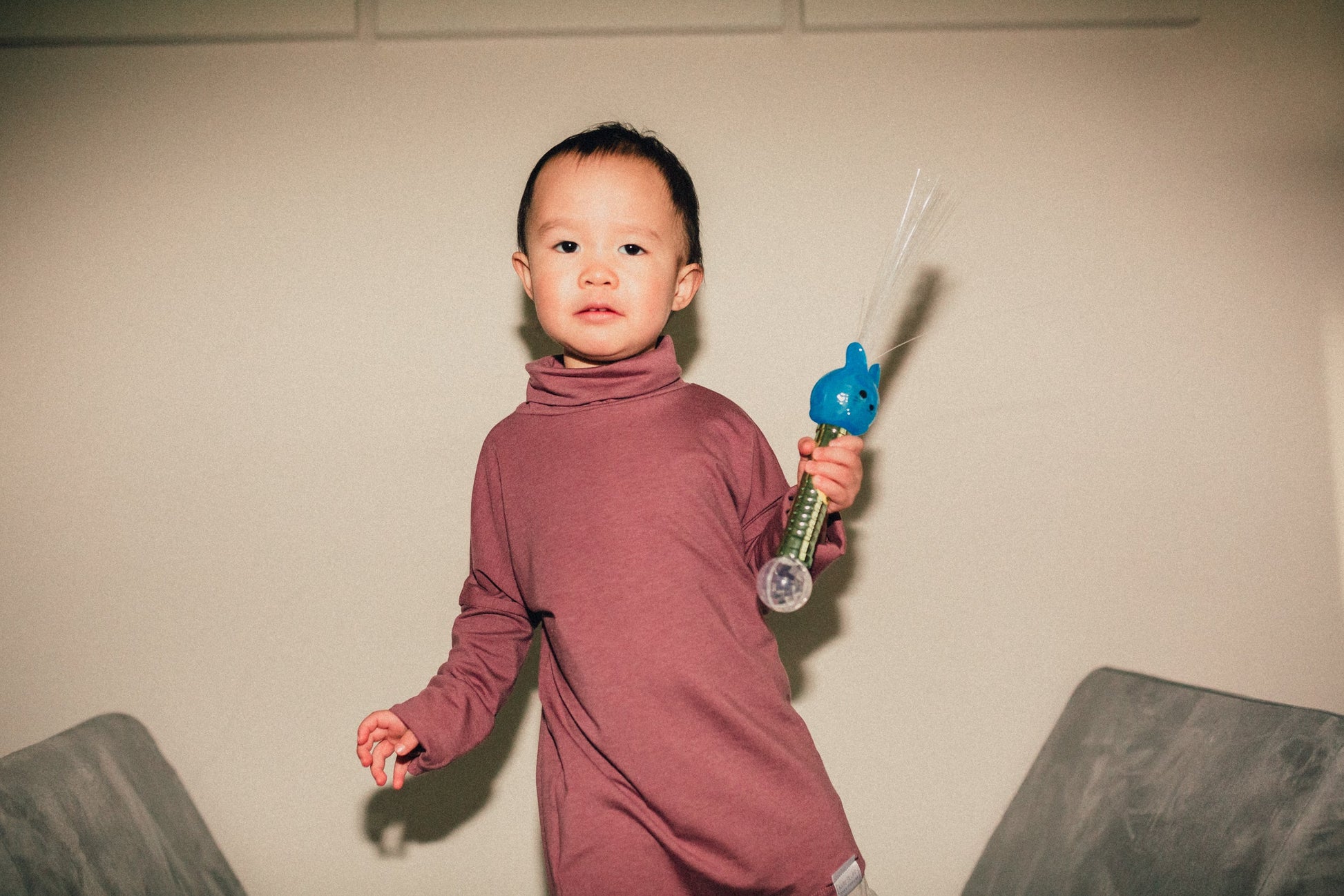 Eco-friendly kids' clothing – gender-neutral Rose Brown grow with me turtleneck, sustainably made in Canada.