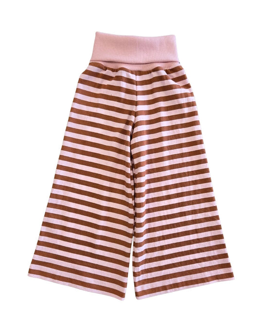 Danny Wide Leg Pants | Pink & Rust Stripes Pants Kid's Stuff [Trucs d'enfants] 