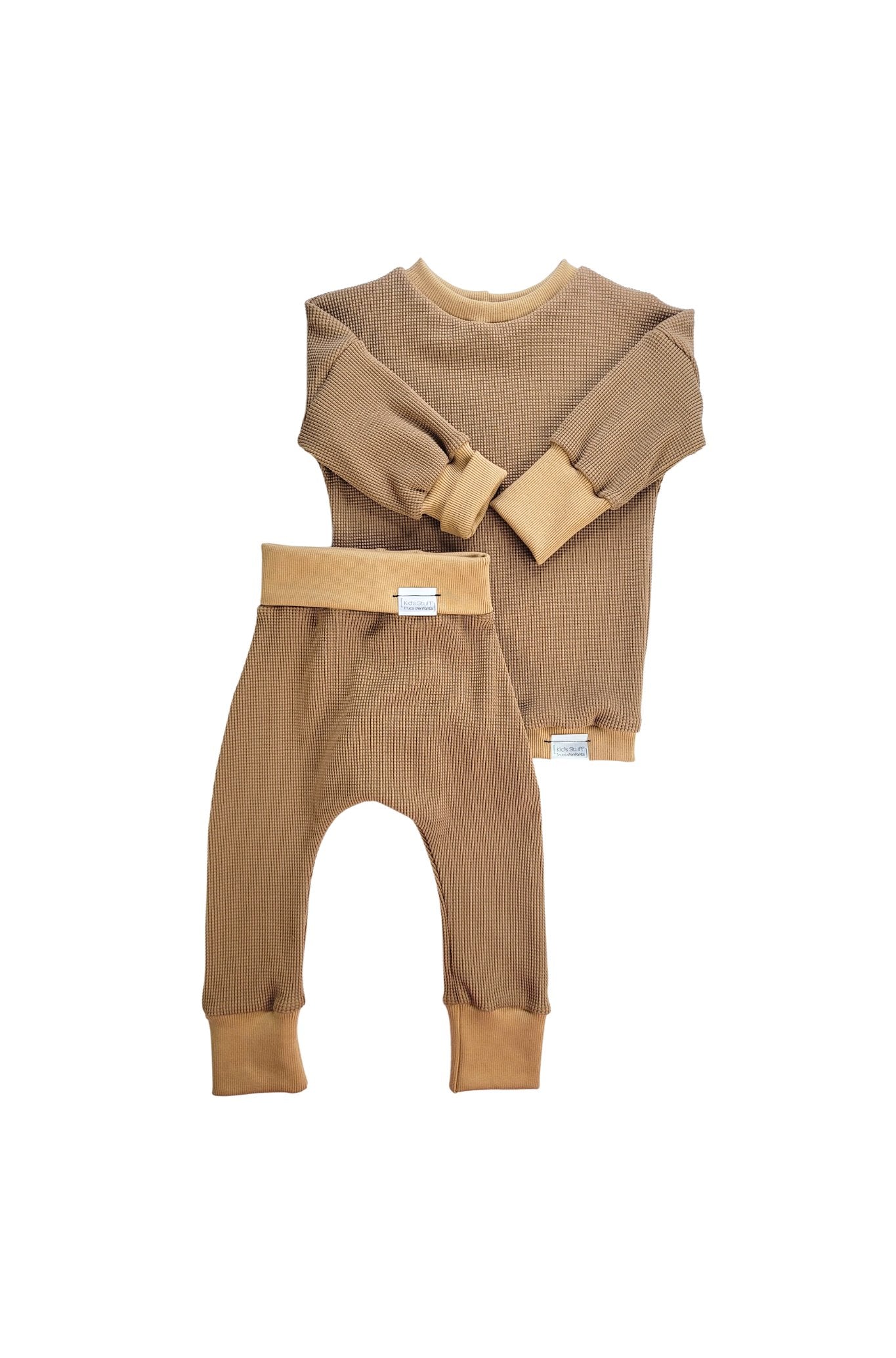 Grow With Me Waffle Pants | Caramel