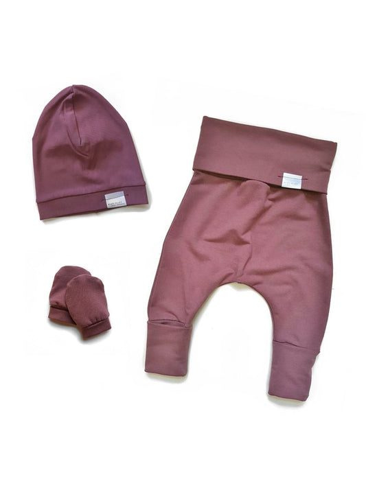 Newborn Set Pants | Rose Brown