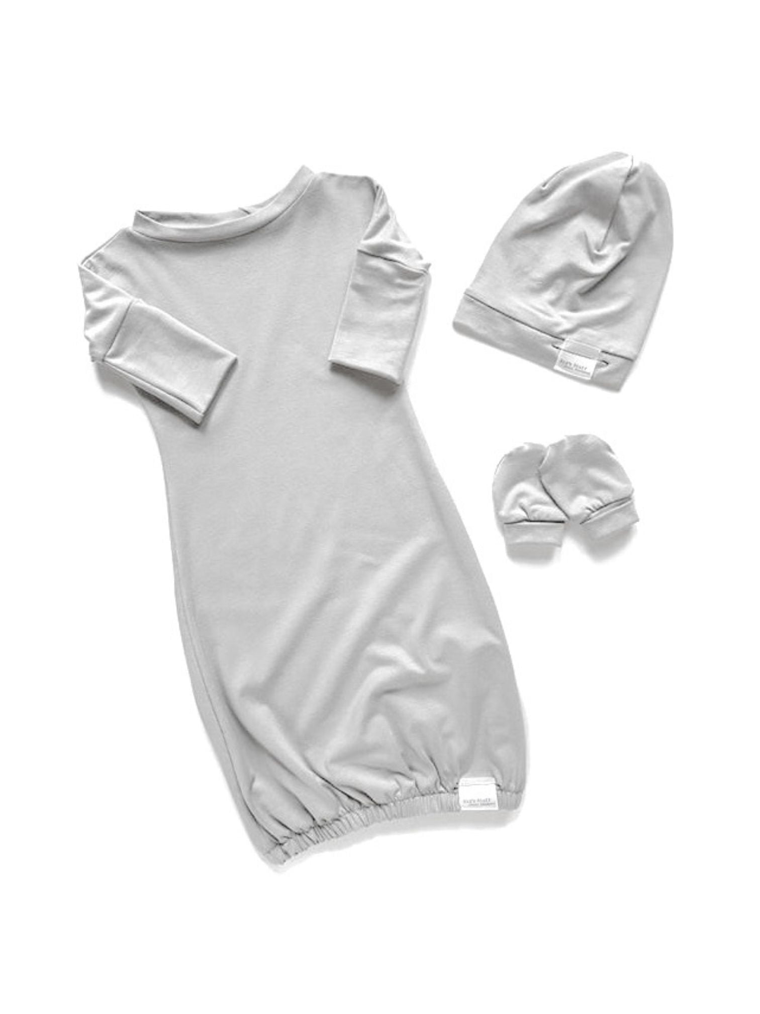 Newborn Set Gown | Taupe