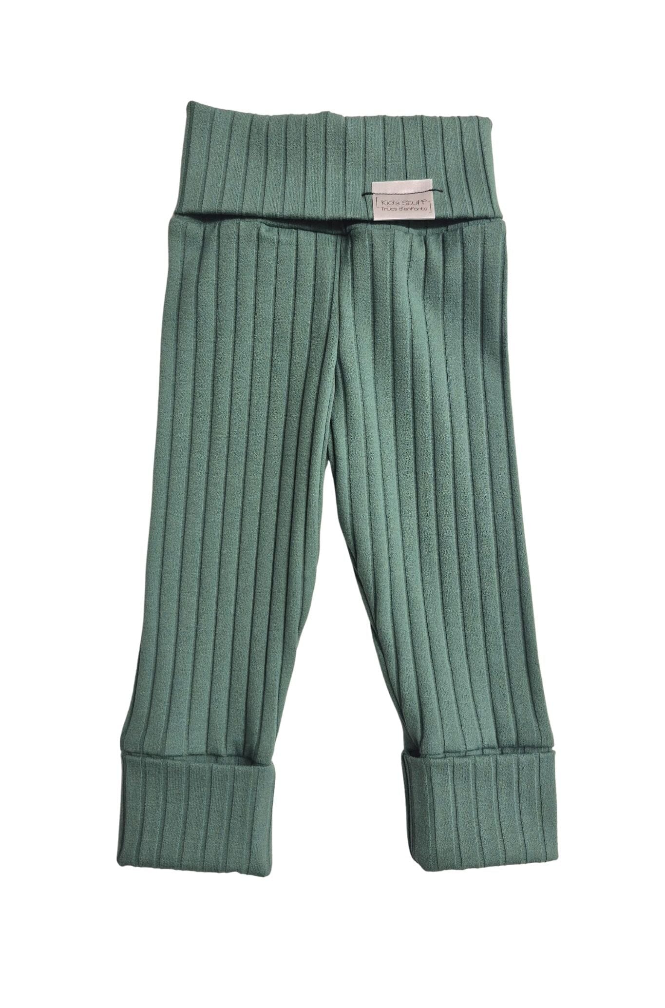 Leggings | Green Ribbed Kid's Stuff [Trucs d'enfants] 