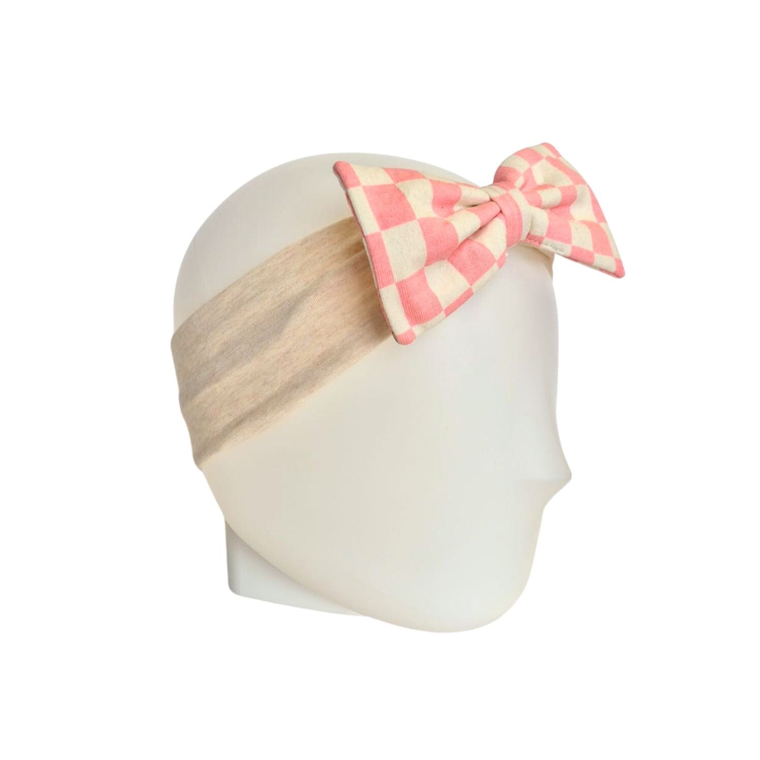 Pink Checkered Bow Headband Kid's Stuff [Trucs d'enfants] 