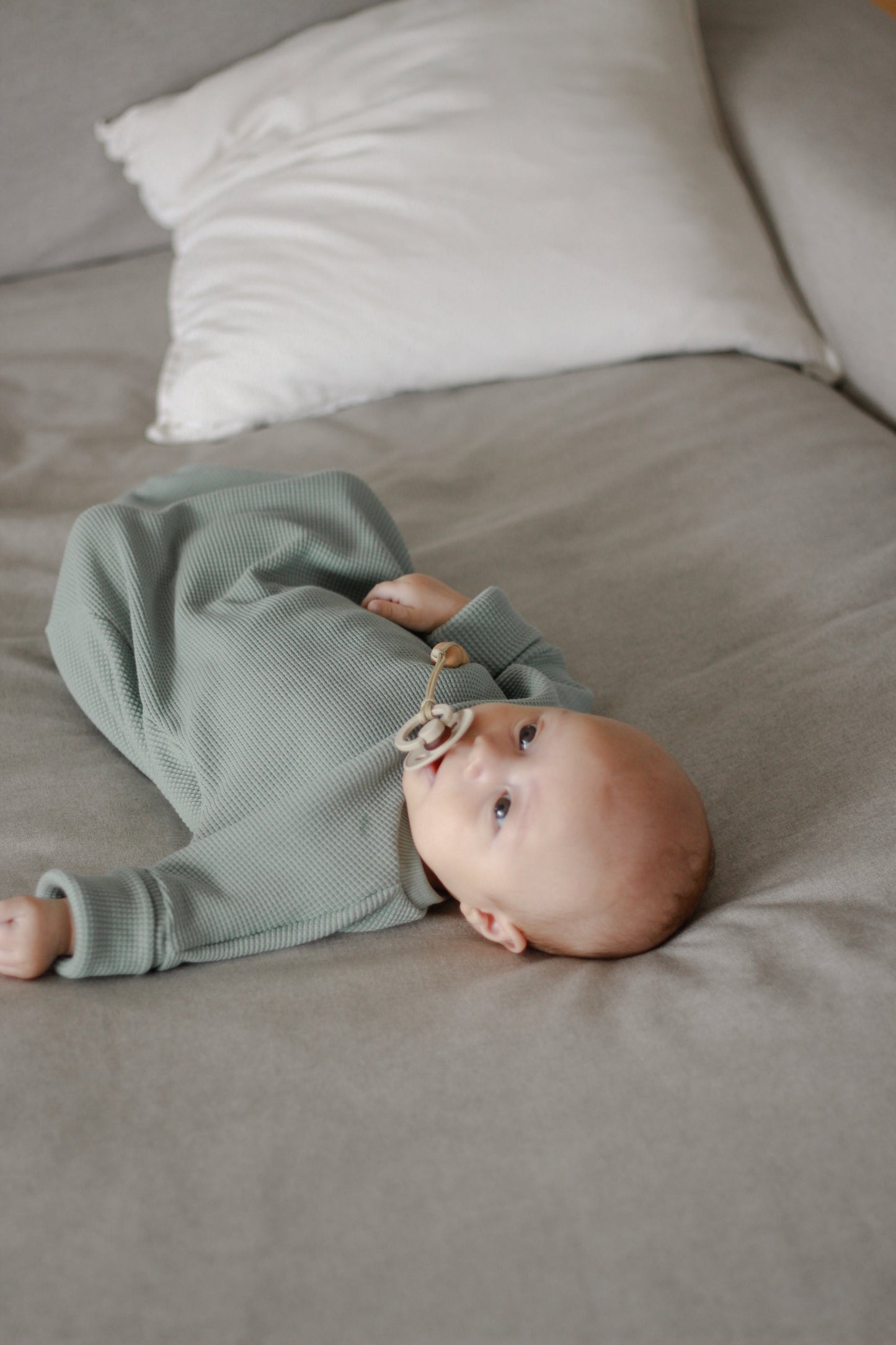 Newborn Set Waffle | Sage