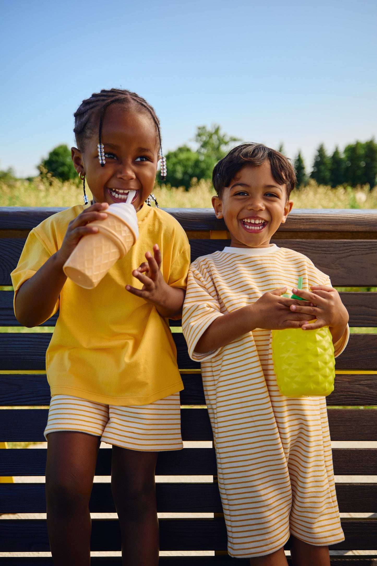 Grow With Me Wide Shorts | Mango Stripes Kid's Stuff [Trucs d'enfants] 