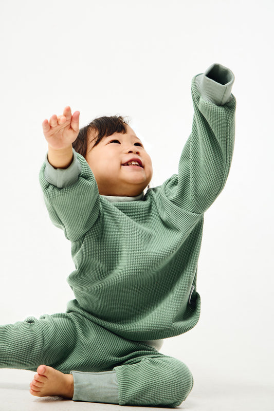 Grow with me Sweater Waffle | Green Kid's Stuff [Trucs d'enfants] 