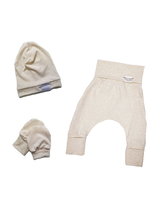 Newborn Set Pants | Heather Cream