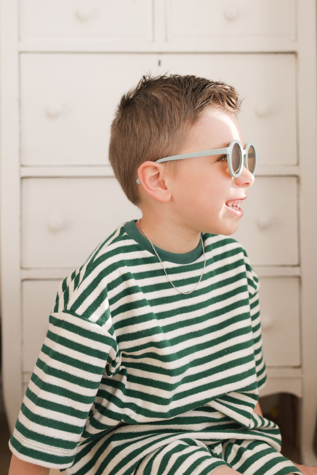 Oversize T-Shirt | Jungle Green Stripes Kid's Stuff [Trucs d'enfants] 