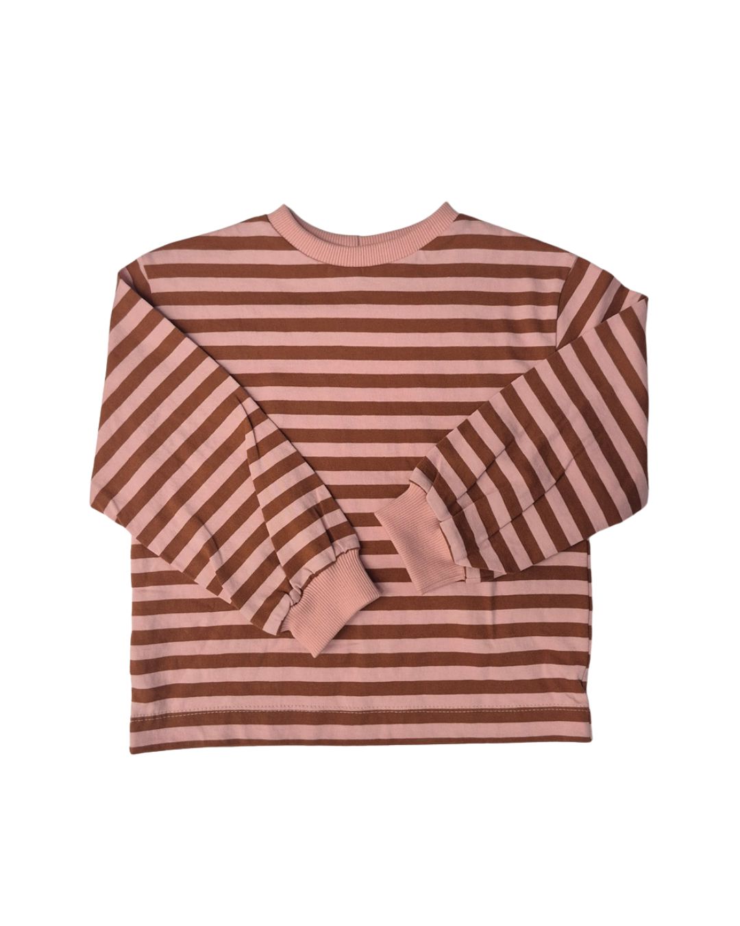 Grow With Me Shirt | Rust & Pink Stripes Shirt Kid's Stuff [Trucs d'enfants] 