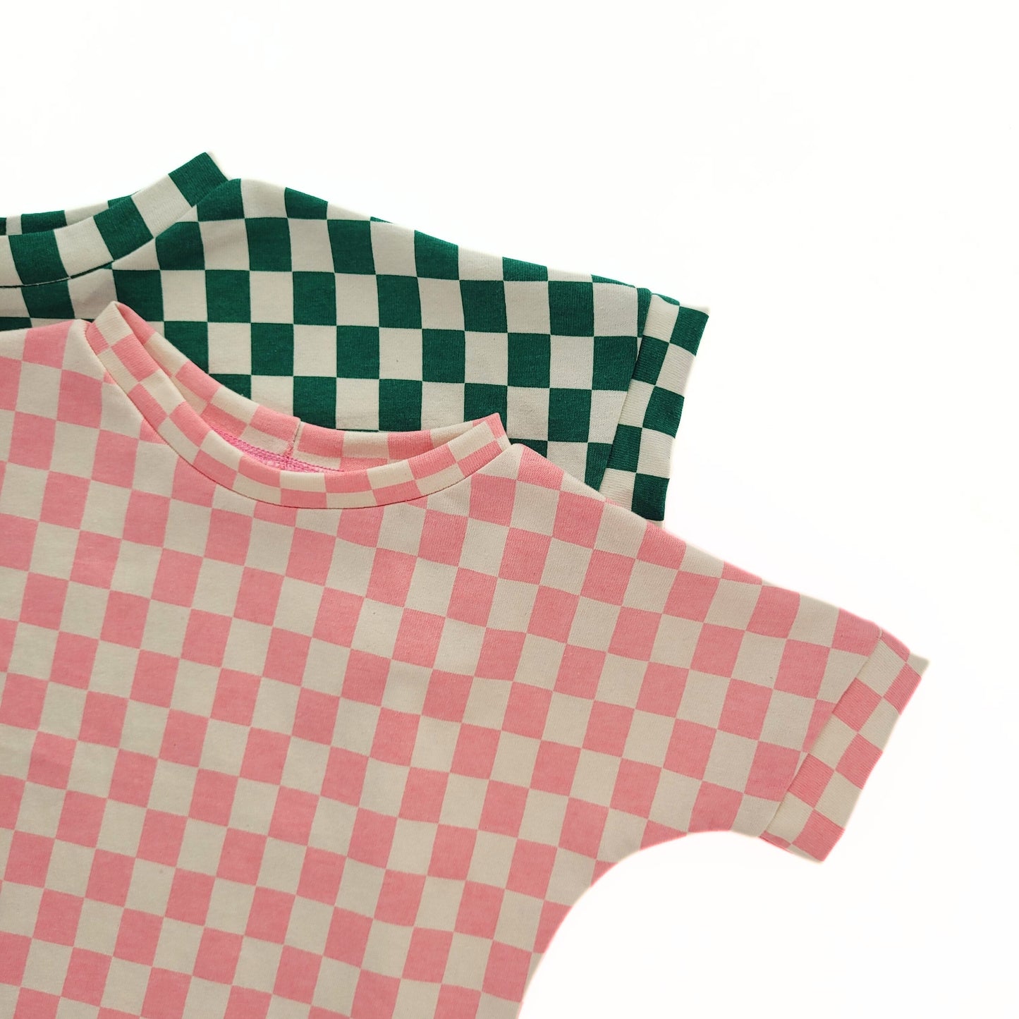 Grow With Me T-Shirt | Pink Checkered print