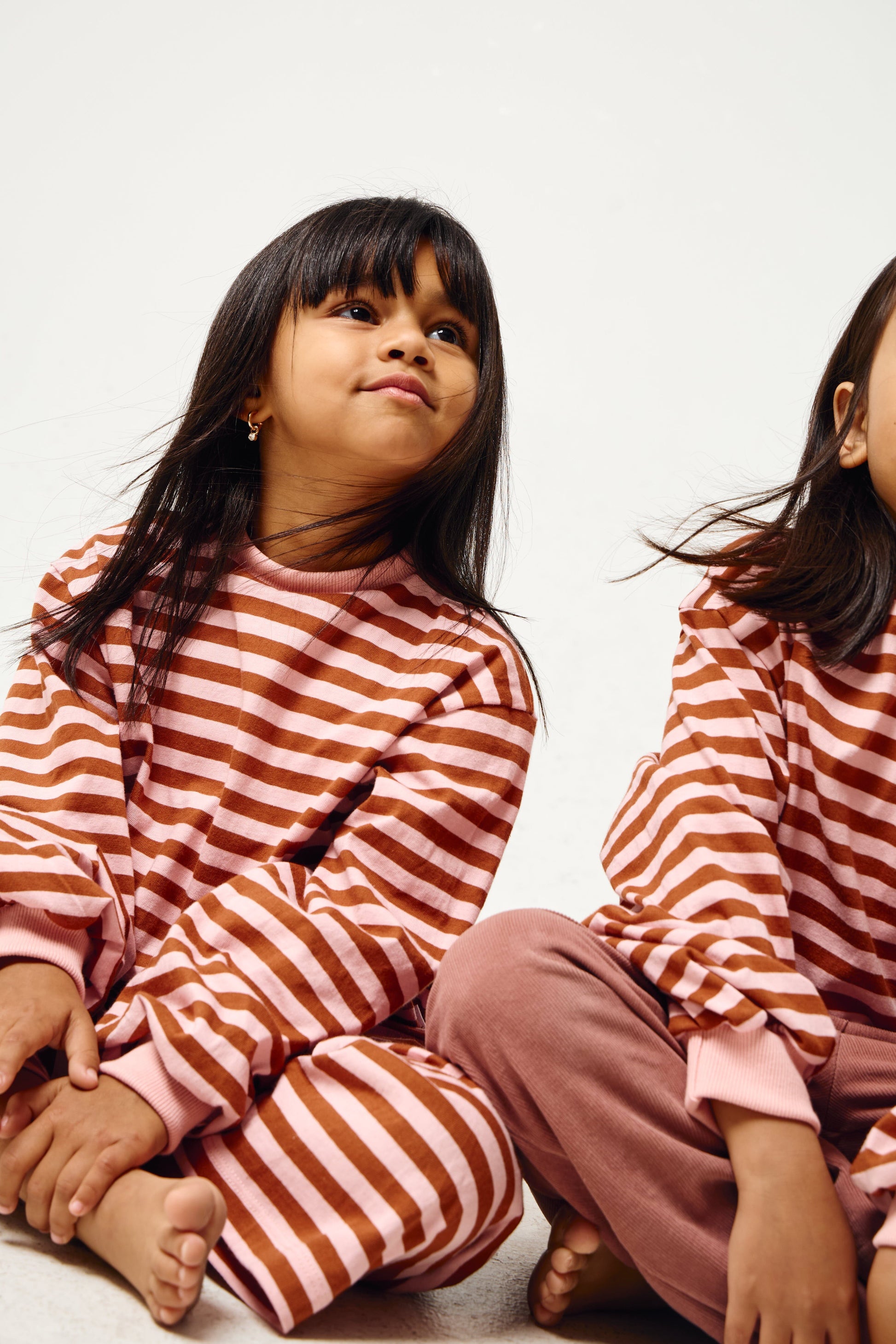 Grow With Me Shirt | Rust & Pink Stripes Shirt Kid's Stuff [Trucs d'enfants] 