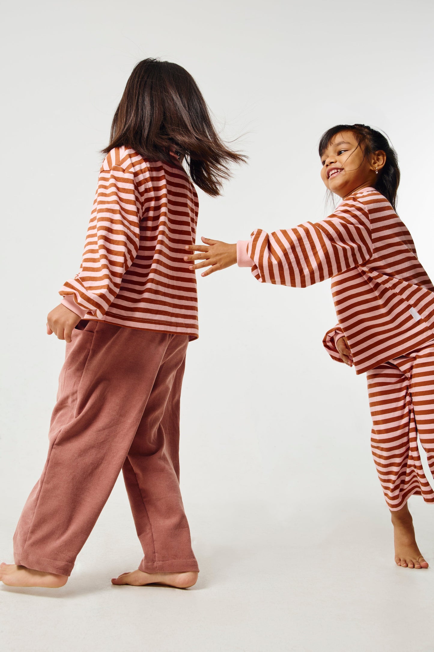Grow With Me Shirt | Rust & Pink Stripes Shirt Kid's Stuff [Trucs d'enfants] 