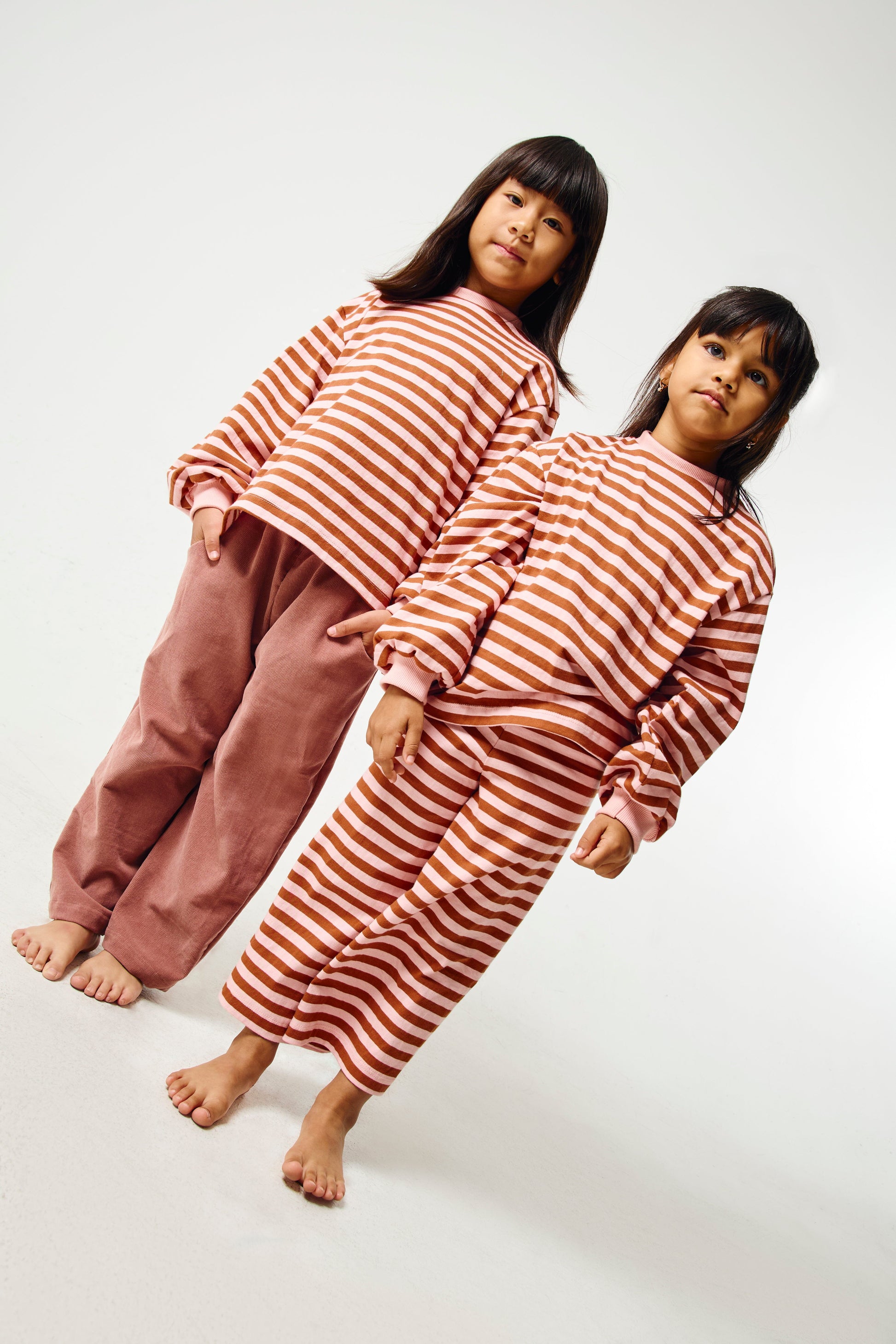 Grow With Me Shirt | Rust & Pink Stripes Shirt Kid's Stuff [Trucs d'enfants] 