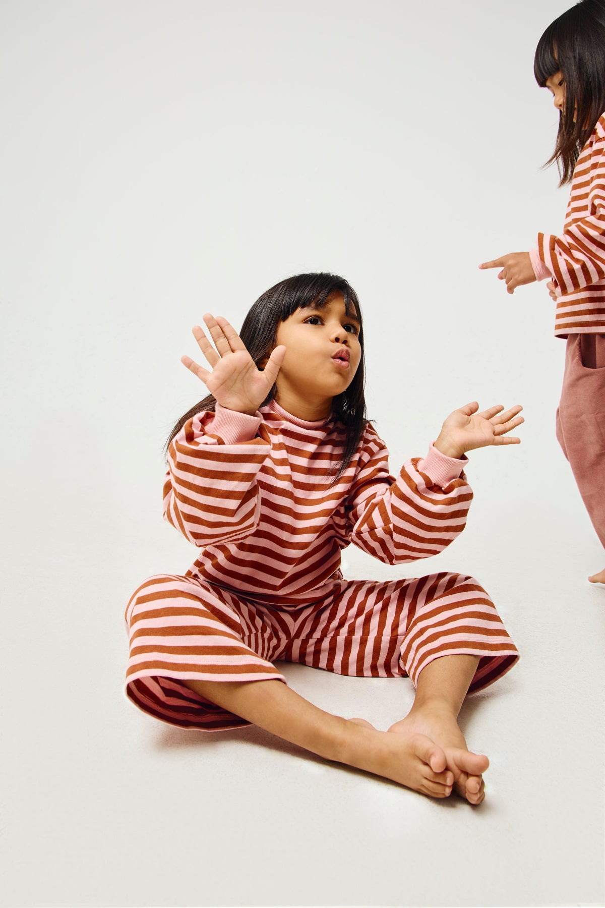 Grow With Me Shirt | Rust & Pink Stripes Shirt Kid's Stuff [Trucs d'enfants] 