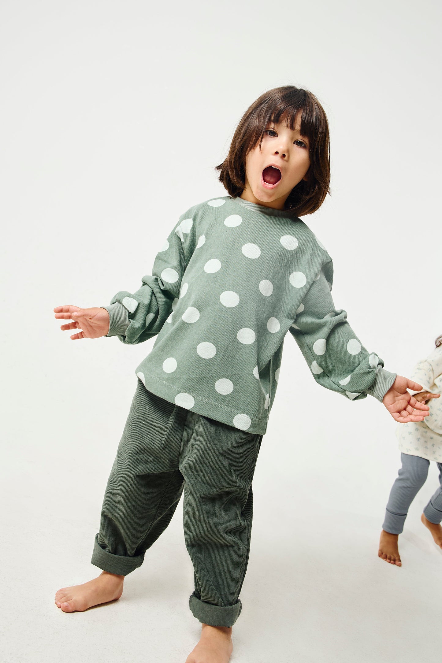 Grow With Me Shirt | Sage Green Dots Shirt Kid's Stuff [Trucs d'enfants] 