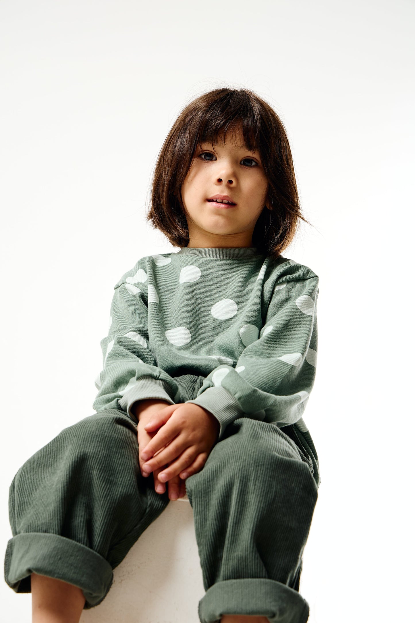 Grow With Me Shirt | Sage Green Dots Shirt Kid's Stuff [Trucs d'enfants] 